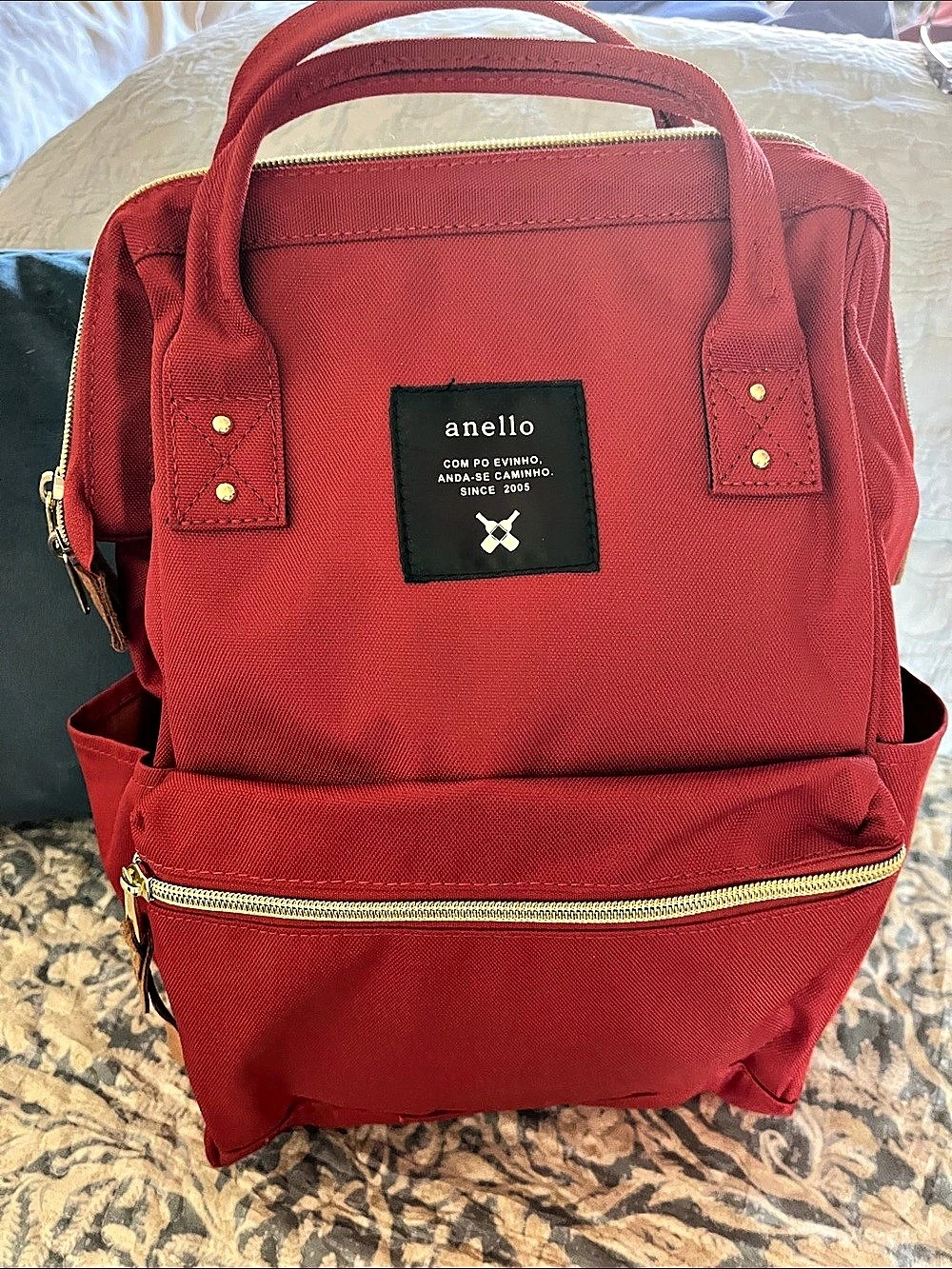 anello Kuchigane, wide open, Backpack Burnt Orange